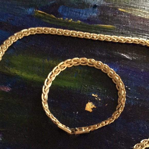 NWT vintage 14 karat gold filled chain & bracelet - Picture 3 of 7